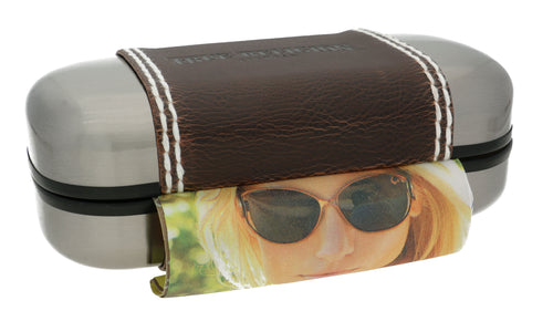 True Religion Sunglasses Case and Lense Cloth 15cm x 7cm x 5cm